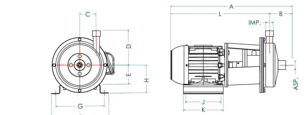 Plano técnico Serie QTI - Titanio